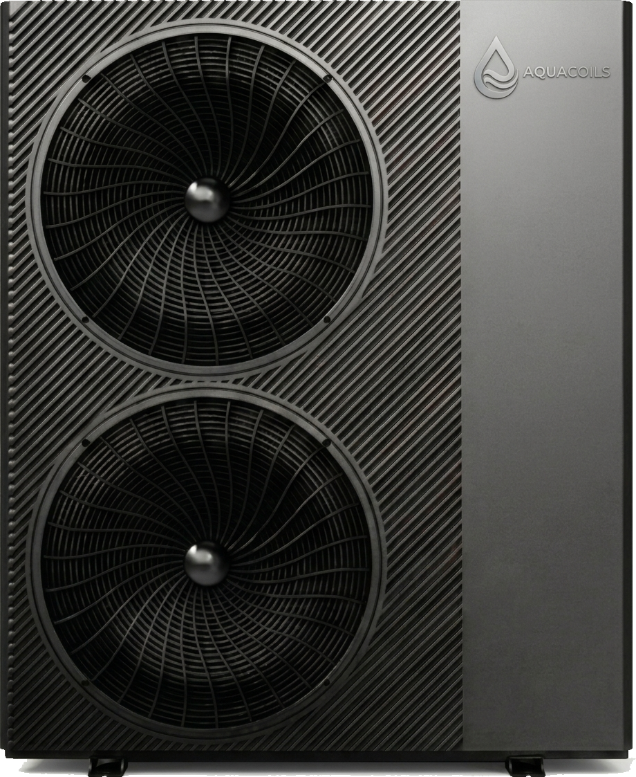 Aquacoils twin-fan air-to-water heat pump